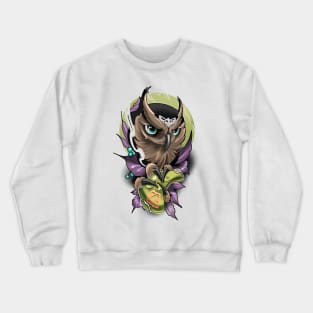 Gamepad & Owl Crewneck Sweatshirt